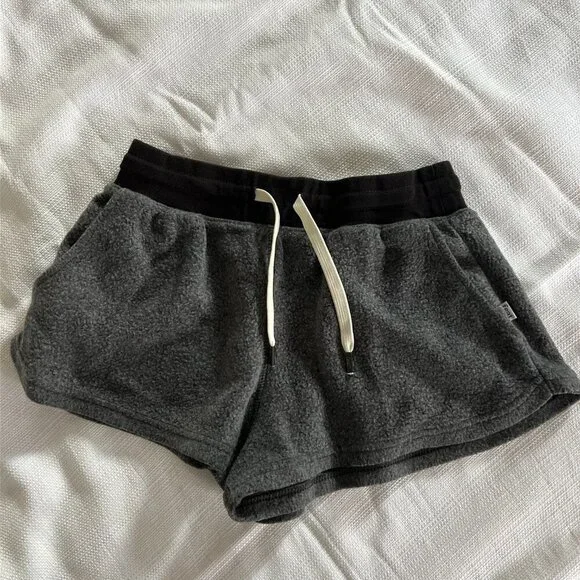 Feat Women's Small Blanketblend Shorts Tie Dye High Rise Fuzzy Drawstring - 0347 - Picture 2 of 6